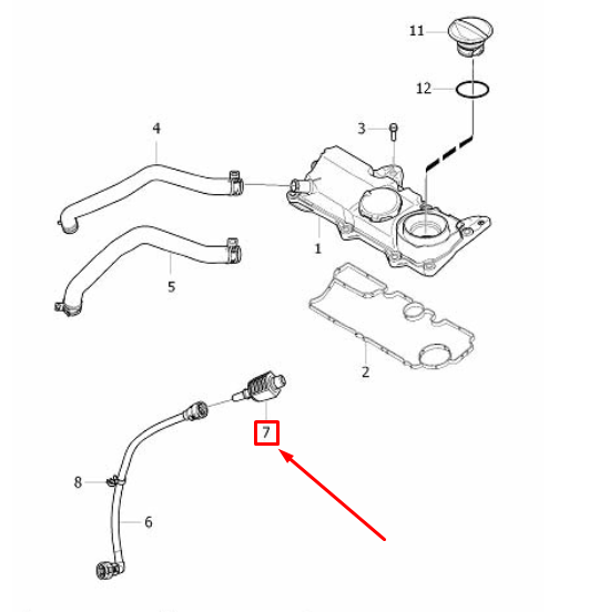 OEM Volvo Xc90 Mk2 PCV Check Valve 31430866 Genuine for sale online eBay