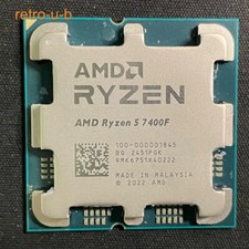 AMD Ryzen 5 7400F 6-core 12-thread socket AM5 32 MB 65W CPU processor R5 7400F