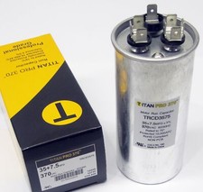 TitanPro TRCD3575 HVAC Round Dual Motor Run Capacitor. 35/7.5 MFD/UF 370 Volts