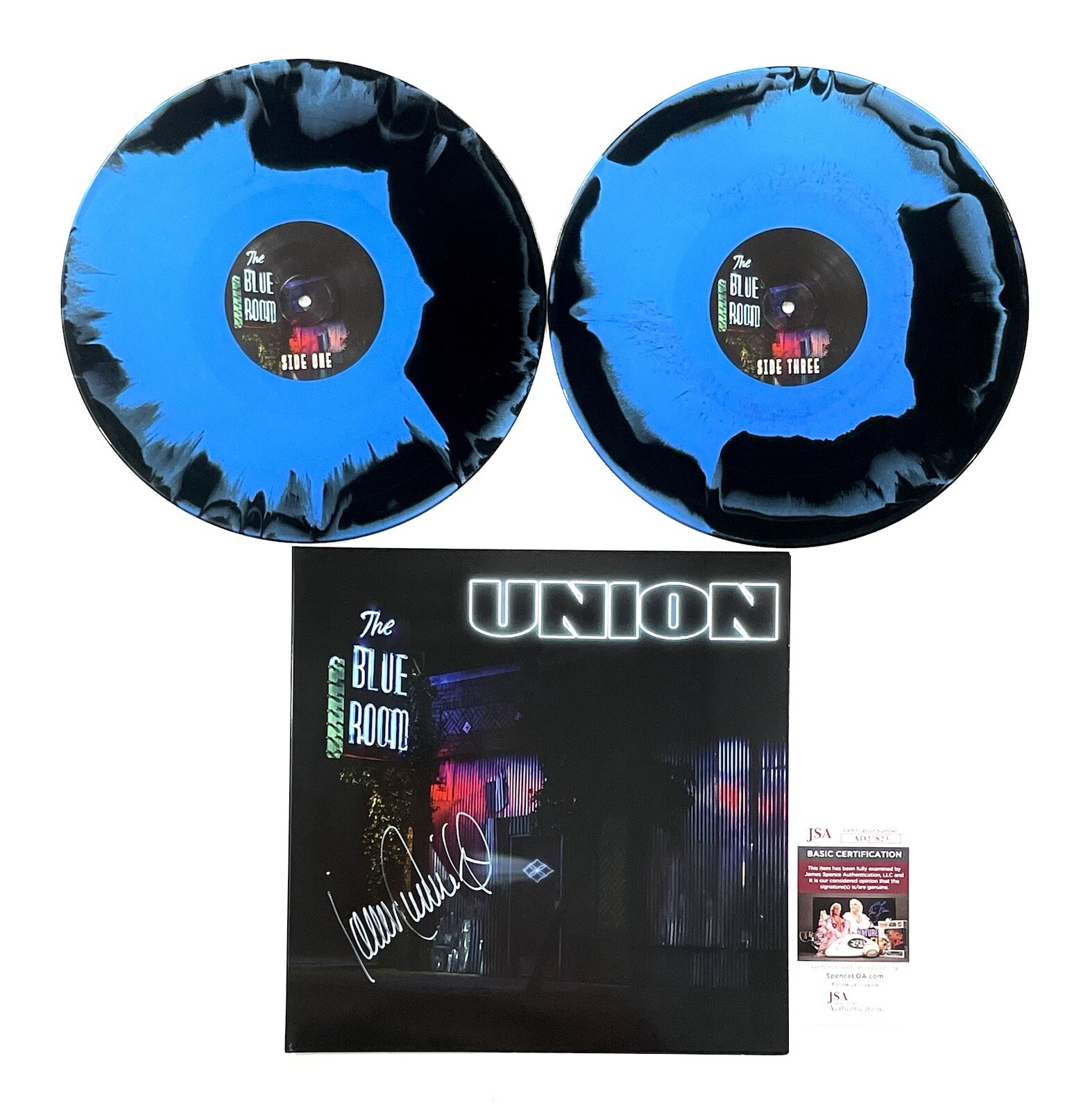 Union The Blue Room Signed Premier Edition Blue Black Vinyl Record John ...