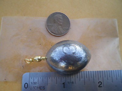 25 PCS. EGG DROP SINKERS 3 OZ. W/BRASS SWIVEL GOOD QUALITY MADE FROM DO-IT MOLD