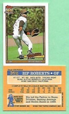1991 Topps Cracker Jack Series 2 Mini Bip Roberts #31 San Diego Padres👍