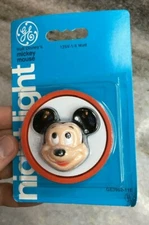 NOS Brand New Vintage 1970s 70s 1980s 80s GE Mickey Mouse Night Nite Light Lite