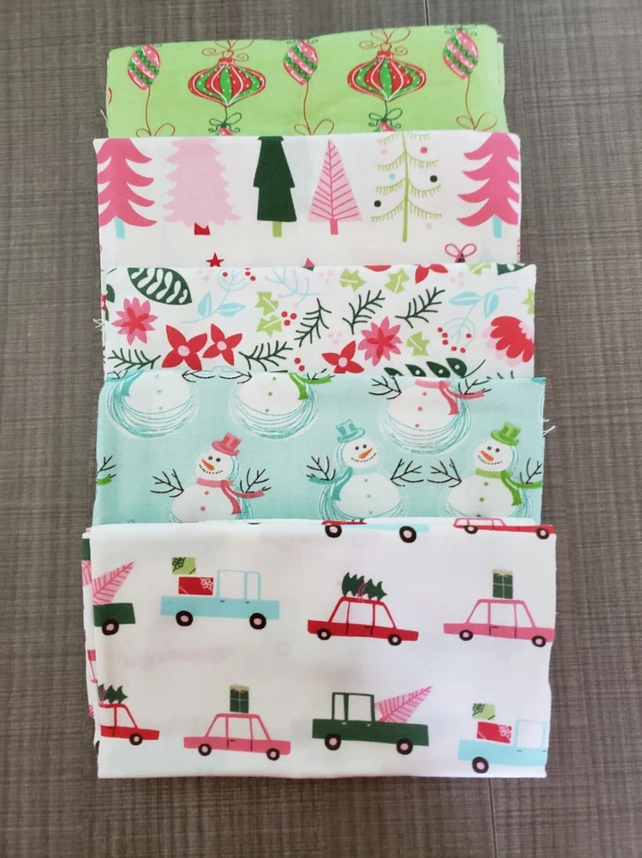 5pk Create It 18"x21" Fat Quarter Fabric Bundle, Holiday Road trip  Variety Pack - Image 3 of 4
