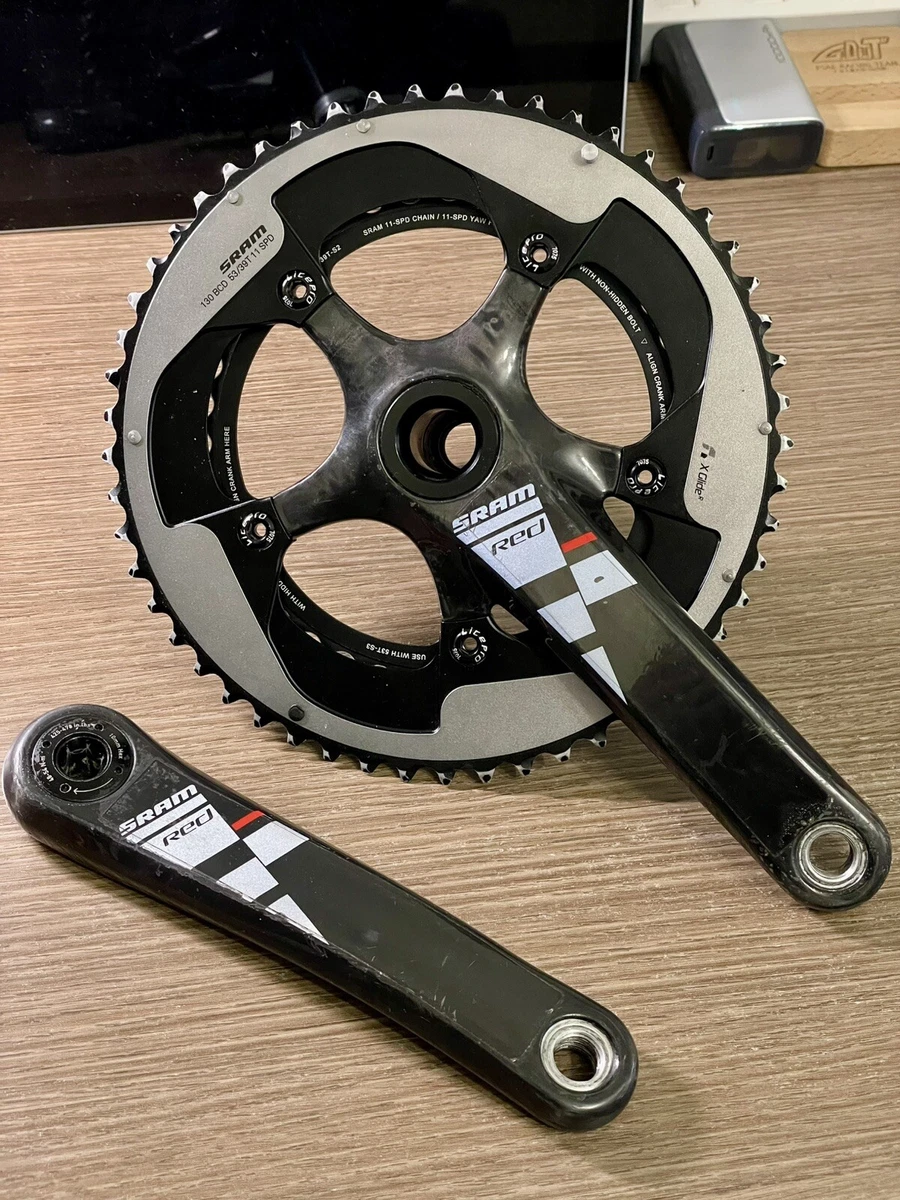 Pédalier SRAM Red 175mm - Plateaux FSA 38-52 - Mouvement GXP - Occasion