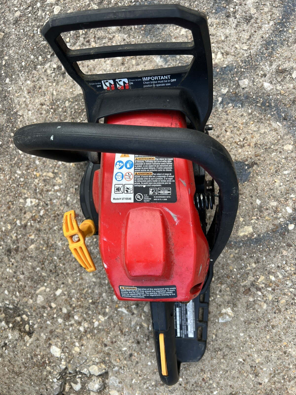 HOMELITE 35CC CHAINSAW UT10540 (Parts) eBay