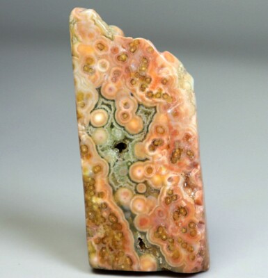 Natural Ocean Jasper Agate Round Eye Quartz Crystal Pendant Reiki Stone Specimen