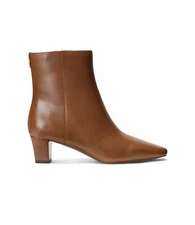 $175 Lauren Ralph Lauren Women's Willa Square-Toe Dress Booties Tan
