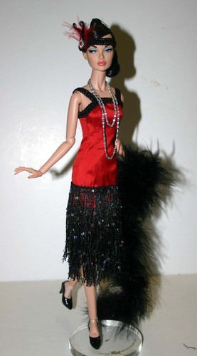 Twenties Flapper Doll Clothes Sewing Pattern 16 Fashion Royalty Poppy Tullabelle - Picture 3 of 6