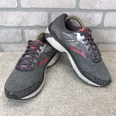 Brooks Adrenaline GTS 18 Women's Running Shoes Ebony/Pink 1202681B079 Sz 9.5 B