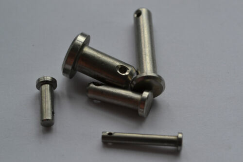 Stainless Steel clevis pins 316 marine grade 3mm 4mm 5mm 6mm 8mm 10mm 12mm 16mm 