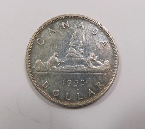 Canada King George VI Silver Dollar 1950 Arnprior Nice Condition VERY SCARCE