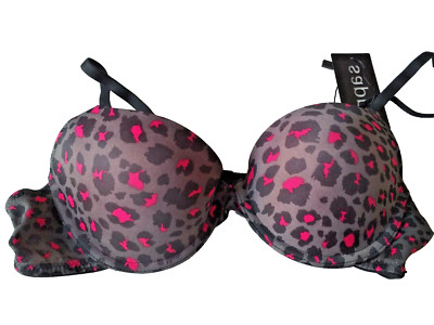 Sapph UK 36A Multi U/W Boost Padded Animal Print Seam Free Push Up T-Shirt BH