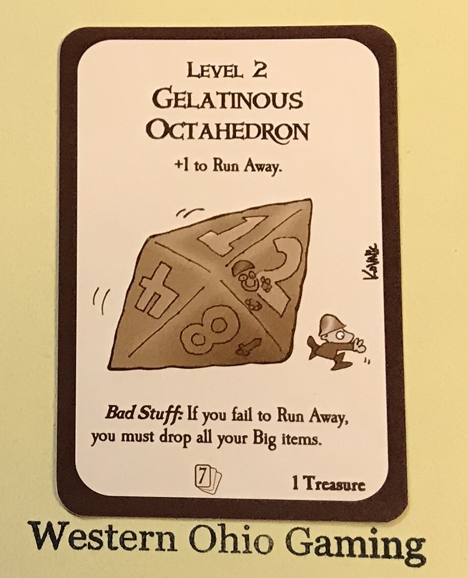 Munchkin Gelatinous Octahedron Card USED Rigged Demo Steve Jackson