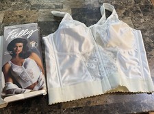VINTAGE EXQUISITE FORM LONG LINE BRA  NEW  40C