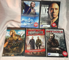 DVD War Lof 5 Movies Stars Troy Enemy at Gates Defiance Master & Commander