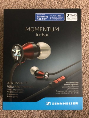 Sennheiser Momentum 2.0 Cuffie in-Ear (Android) - Rosso/Nero [OTTIME COND]  | eBay