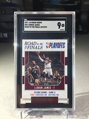 2017 Hoops Road To The Finals 359/999 LeBron James #53 SGC