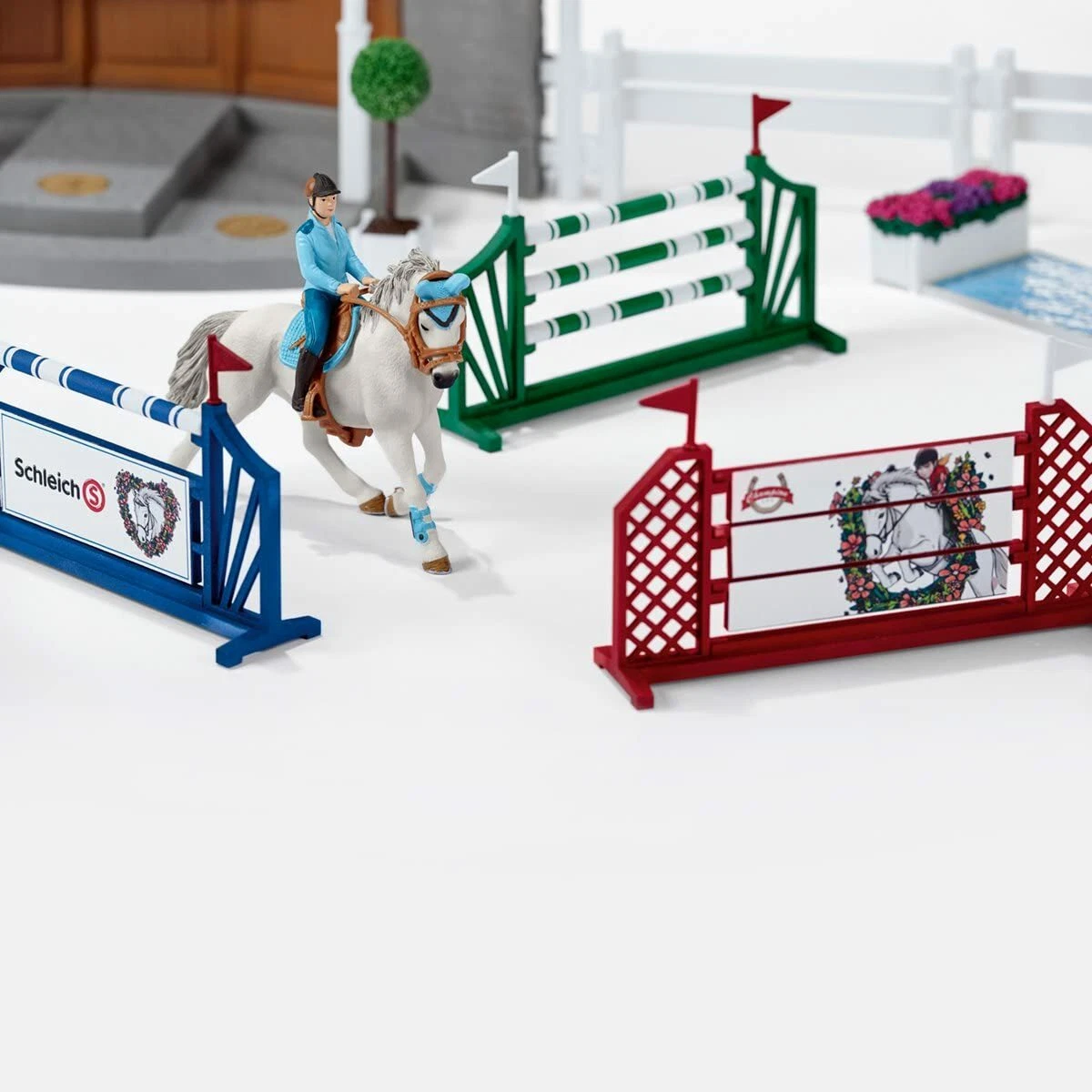 Schleich jumping set sales