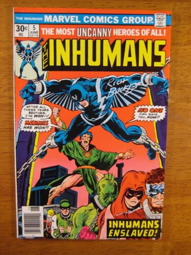 Wow! THE INHUMANS #5 (VF+) **SIGNED BY RICH BUCKLER!** COA - Picture 1 of 2