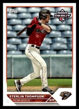 2023 Topps Pro Debut Sterlin Thompson   PD-185 Fresno Grizzlies