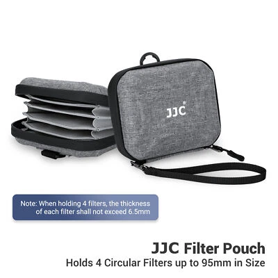 JJC 4 Slots Camera Lens Filter Case Pouch Storage for UV CPL ND Filter 39mm-95mm - Image 1 of 4