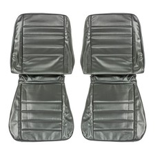 New Front Bucket Seat Covers Black Fits Chevrolet Chevelle 65as10u