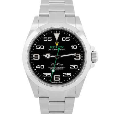 2023 PAPERS Rolex Air-King BLACK Stainless Steel 40mm 126900 Watch BOX