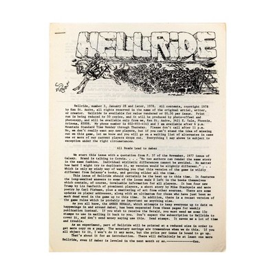 Ken St. Andre Hellride #3, January 28, 1978 Mag VG+