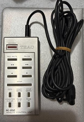 TEAC RC-202 Remote Control Unit for TEAC V-707RX & V-909RX Cassette Decks
