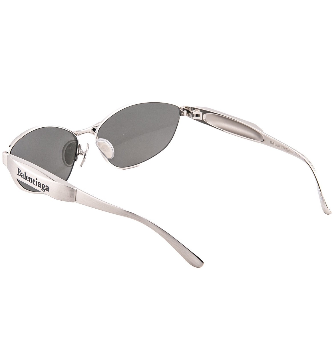 BALENCIAGA 0356 Silver Mirror 004 Fashion Demna Wrap Unisex