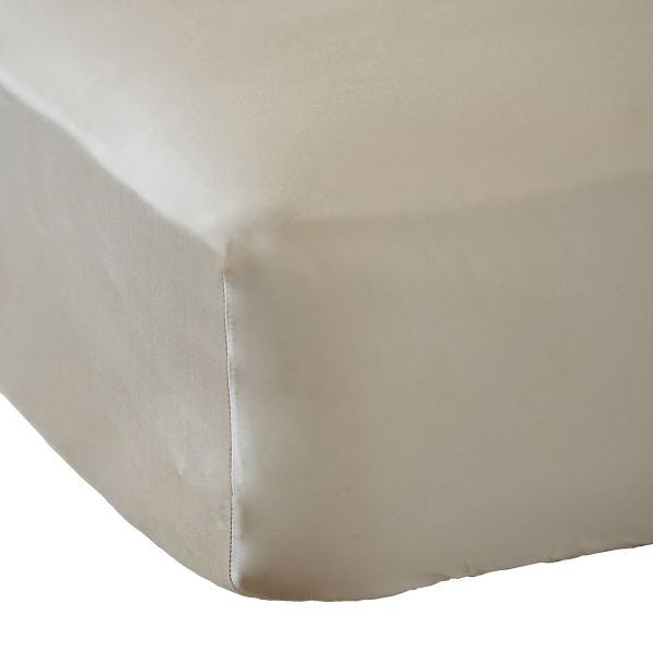 Drap housse 180x200 bambou SALOMÉ Pampa thermorégulateur et anti-acarien