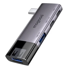 USB 3.0 Hub, Multiport Adapter, 2x USB 3.0, 1x Type C, 100W PD, MacBook