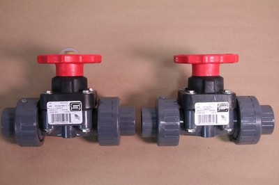 2x Spears 3/4'' PVC Diaphragm Valve Socket x FNPT FKM O-Ring EPDM PTFE Domestic