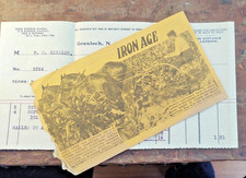 1911 "All Over" Advertising Cover Double Side Bateman , Iron Age Farm Implements