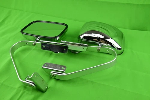 2 Pc Chrome Door Mirror Set  Manual   Ford truck 80-95 and Universal fitment