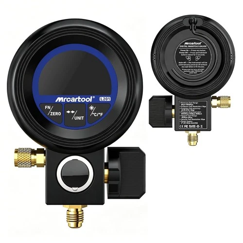 Refrigeration Digital Manifold Gauge Set HVAC System Pressure Temp Tester R134YF