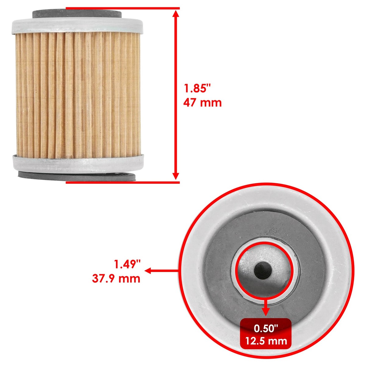 2000-2004 Yamaha Big Bear 400 YFM400 YFM400S 2WD 4WD Oil Filter