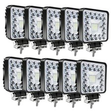 LED Off Road Lights, 4 Inch 123W LED Work Lights 10pcs 123W led work light