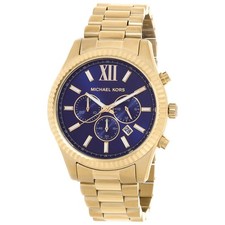 Michael Kors Lexington Chronograph Quartz Blue Dial Men's Watch MK9153