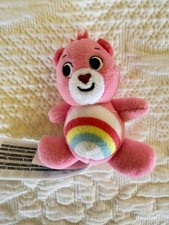 Care Bear Cheer Stuffies Plush Miniature Figure Pink Rainbow K’nex Basic Fun