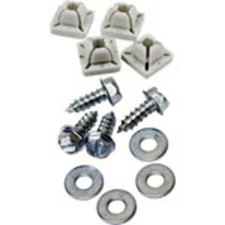 Custom Accessories 93370 Metal/Nylon License Plate Fasteners 1 D in. (Pack of 6)