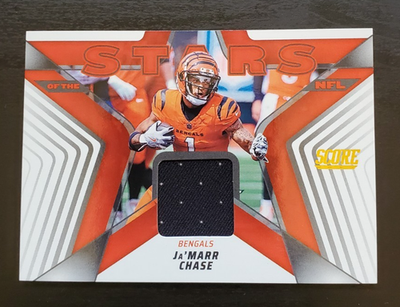 2025 Panini Score Ja'Marr Chase Stars of the NFL Patch #SNL-JCE