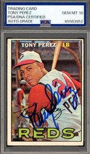 Tony Perez Cards, Rookie Card and Autographed Memorabilia Guide 45