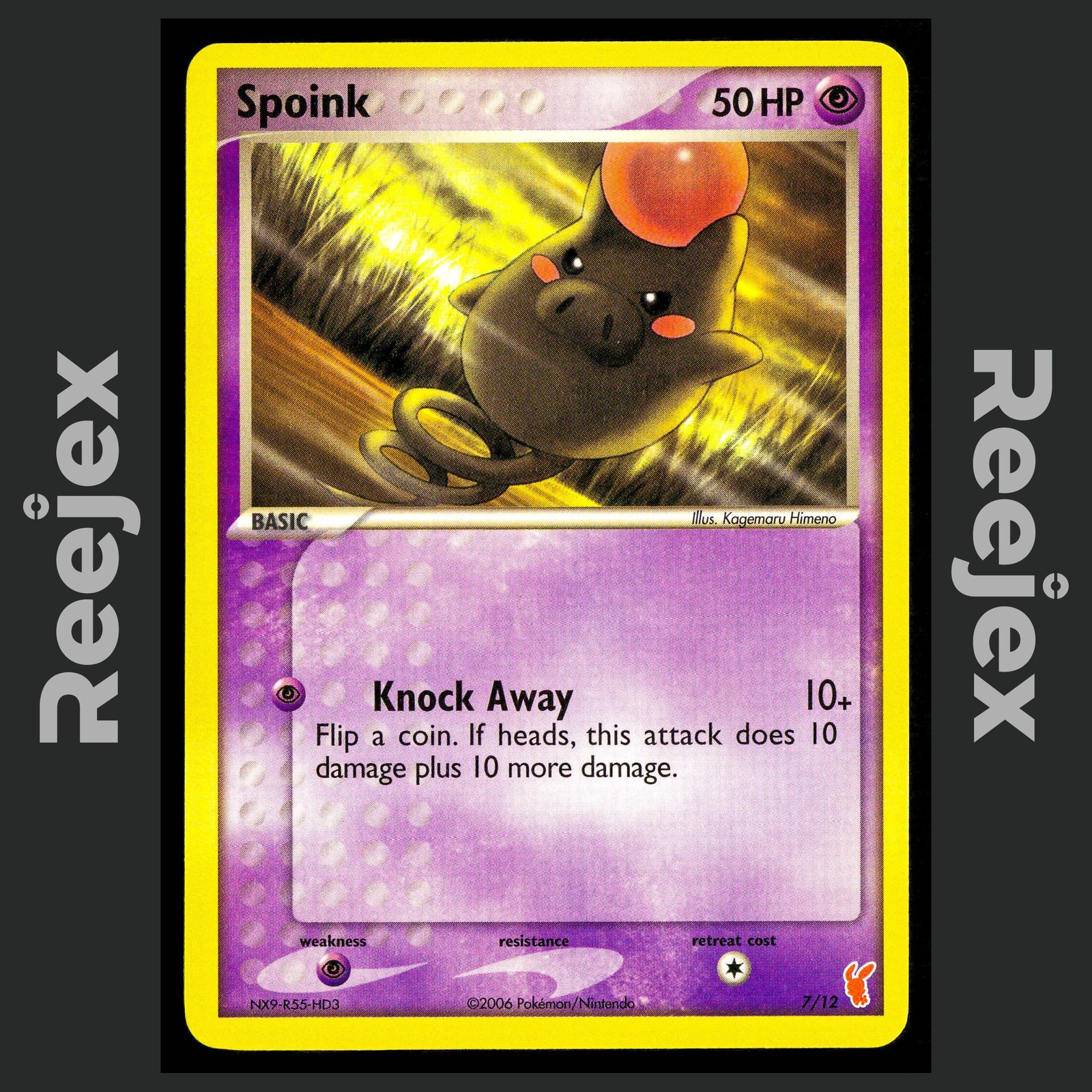 Spoink - 7/12 - Common - EX Trainer Kit 2 Plusle - Pokemon Card - NM/M