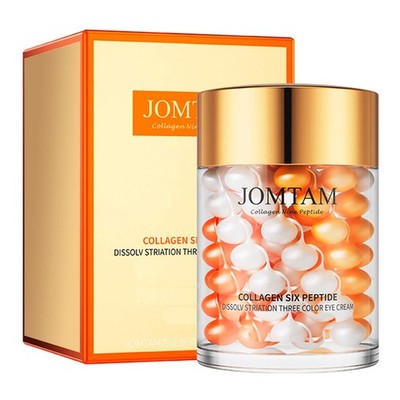 Jomtam Collagen Six Peptide Three Color Eye Cream Hydrating Eye Bags 60g