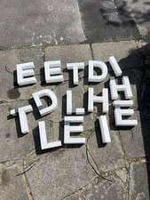 LED Shop Sign. Illuminated Exterior Signage 20x26cm