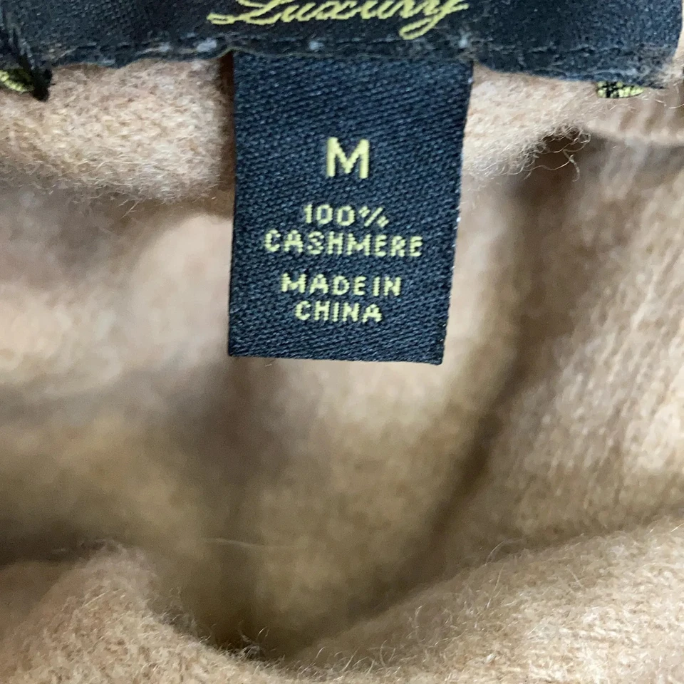 Cashmere by Charter Club, pull en tricot, taille : M, beige, cachemire #nZt - Photo 4/4