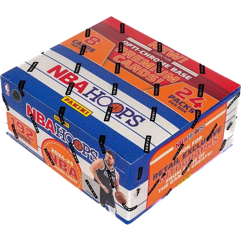 2024-25 NBA Panini Hoops Basketball Trading Card Retail Display Box (24) Packs