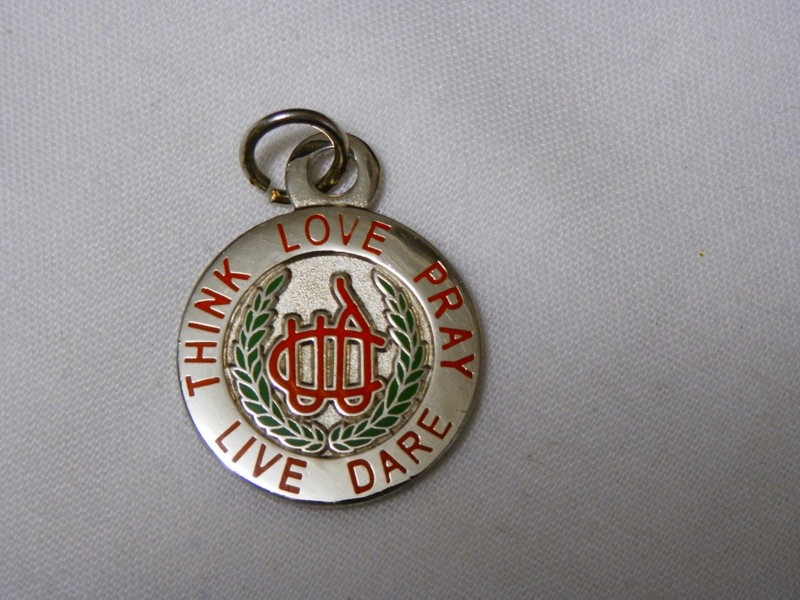 United Daughters of Confedracy~Charm~Think, Love, Pray, Dare, Live~Silver~Signed